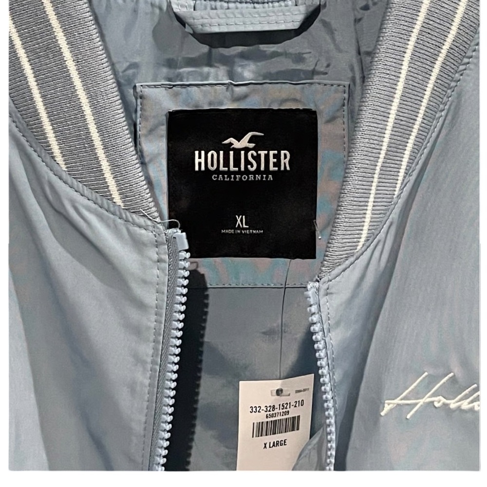 Hollister Sky Blue Bomber Jacket